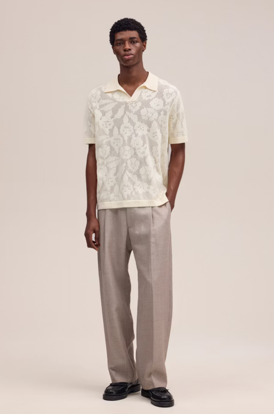 NN07 - Ryan Flower Polo Creme