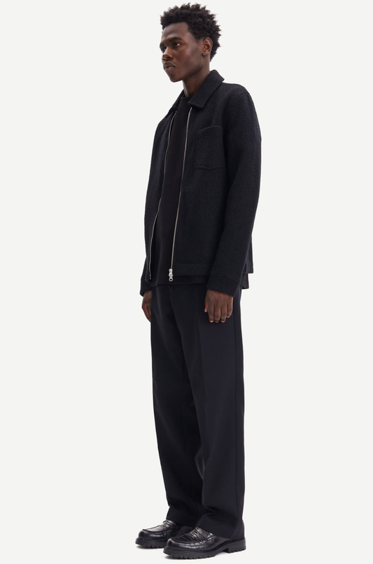 Samsoe Samsoe - Black Hannes Full Zip Jacket