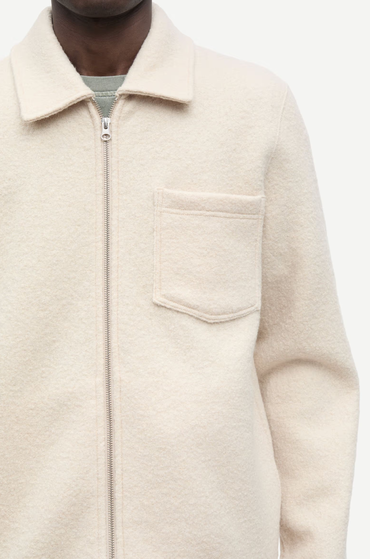 Samsoe Samsoe - Hannes Full Zip 14612 Oatmeal