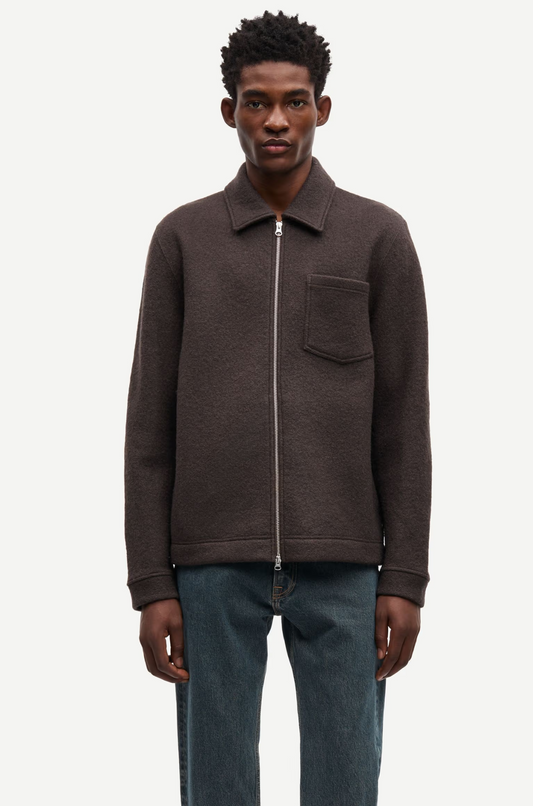 Samsøe Samsøe - Hannes Full Zip Jacket Turkish Coffee