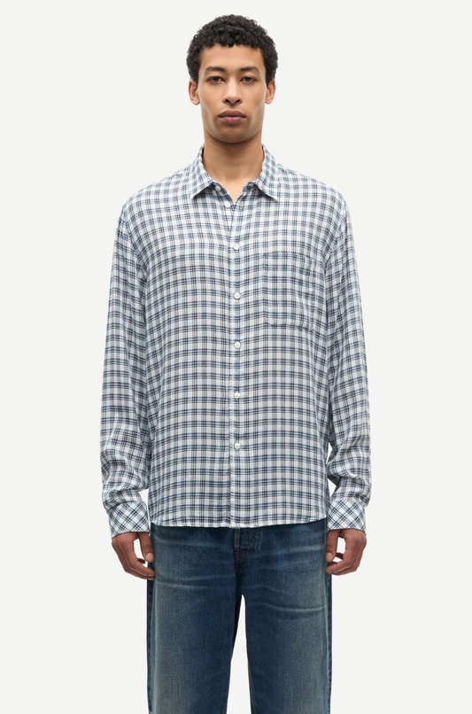 Samsoe Samsoe - Saryan Shirt 15566 Blue Check