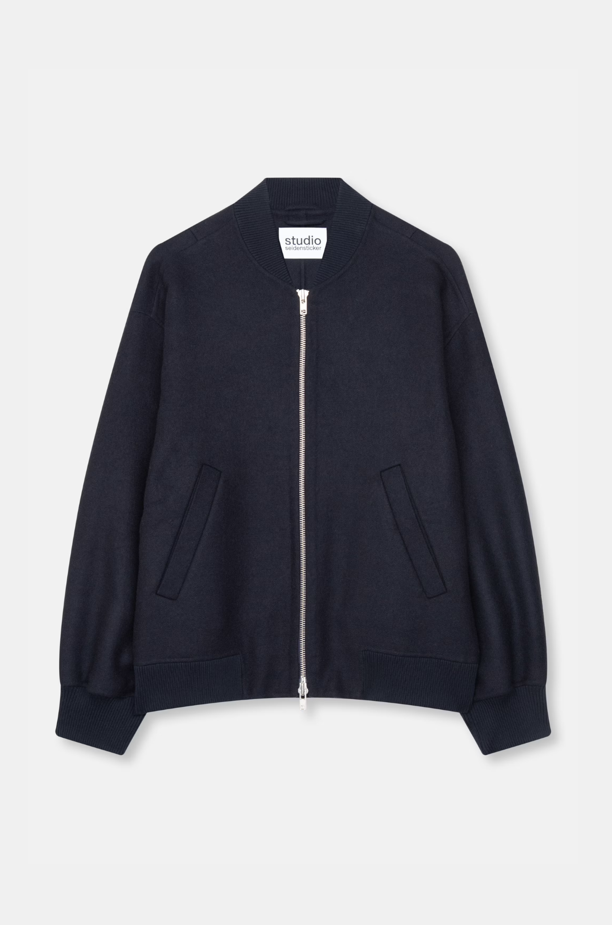 Studio Seidensticker - Doubleface Wool Bomber Navy