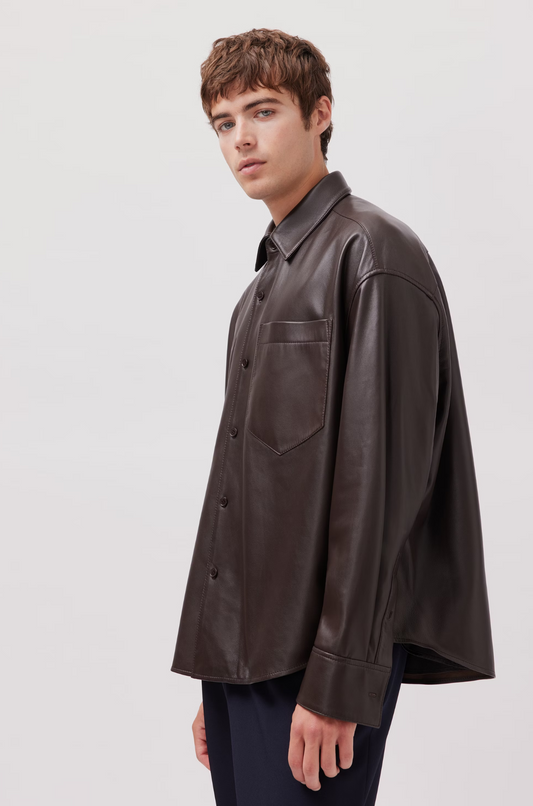 Studio Seidensticker - Leather Shirt Brown
