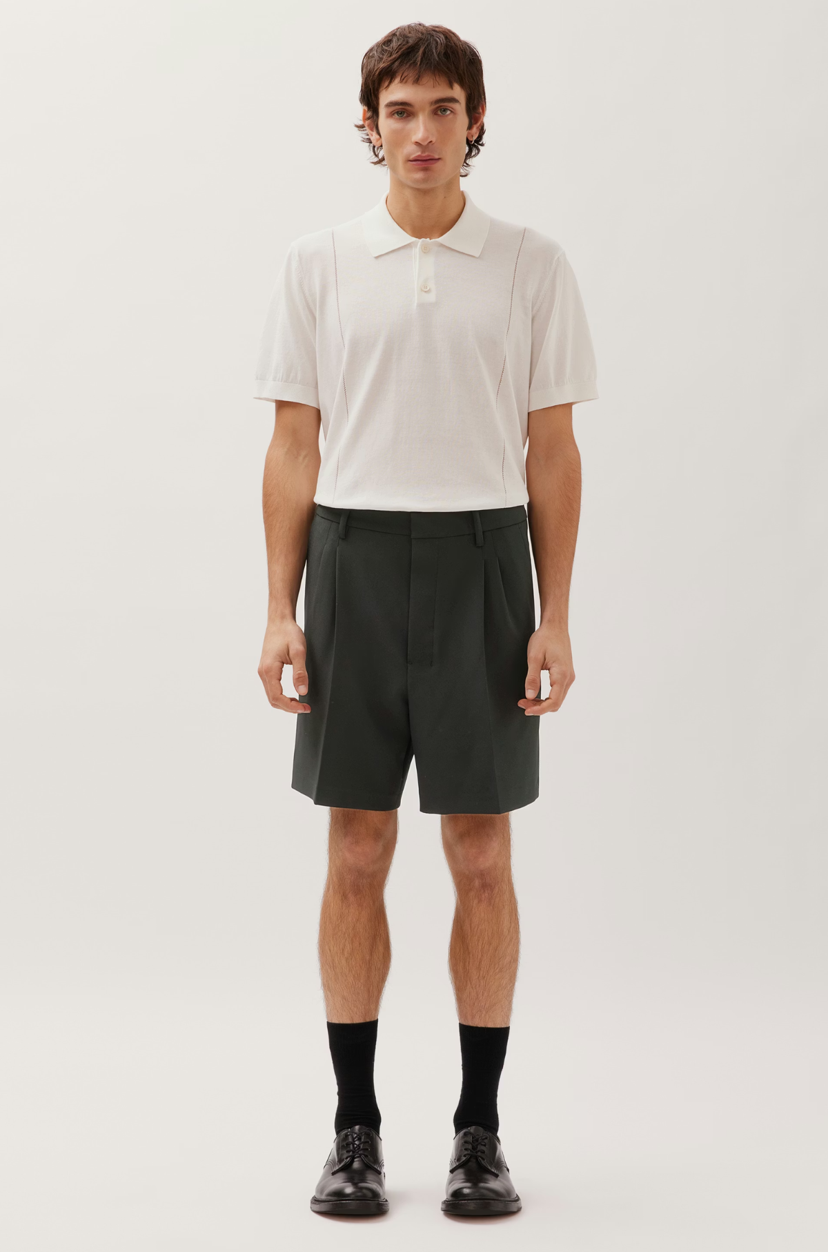Studio Seidensticker - Pleated Relaxed Fit Shorts Black
