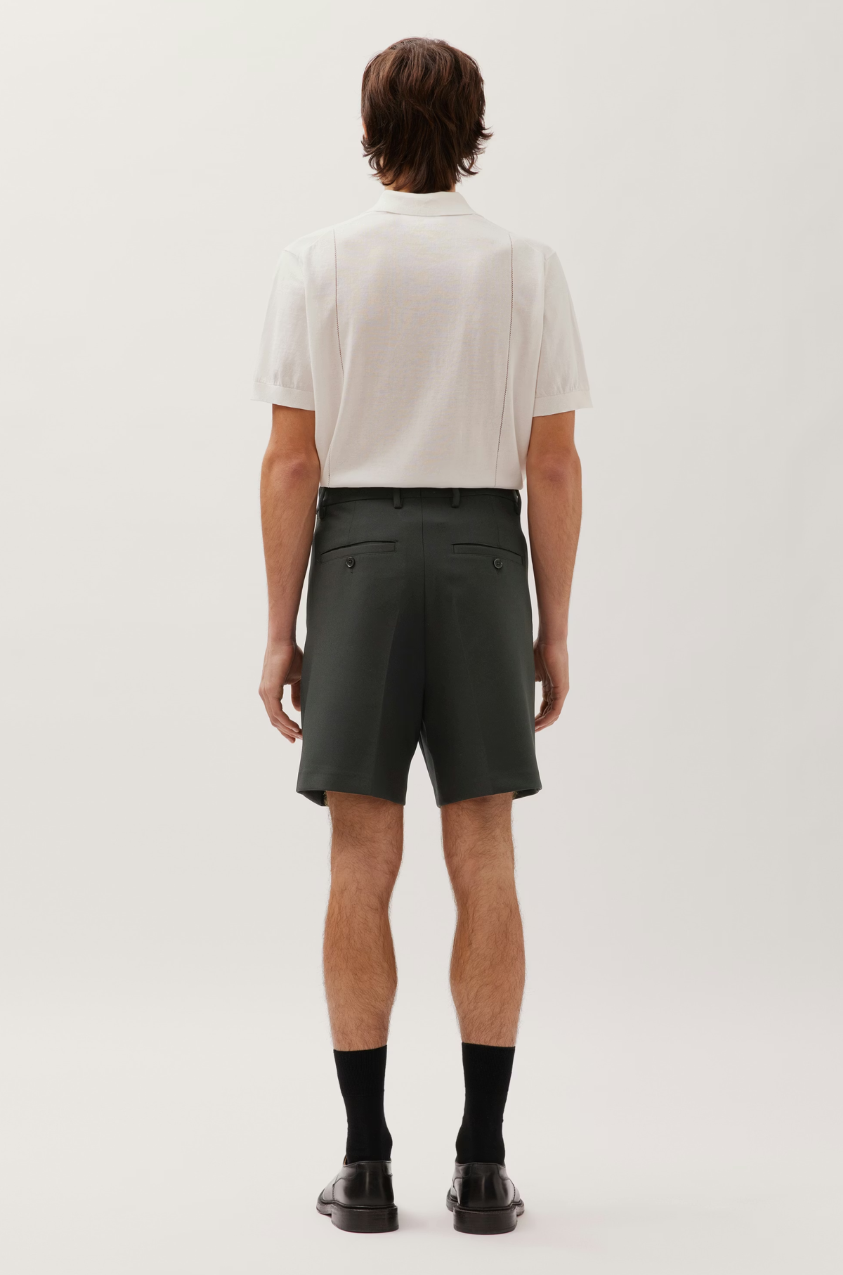 Studio Seidensticker - Pleated Relaxed Fit Shorts Black