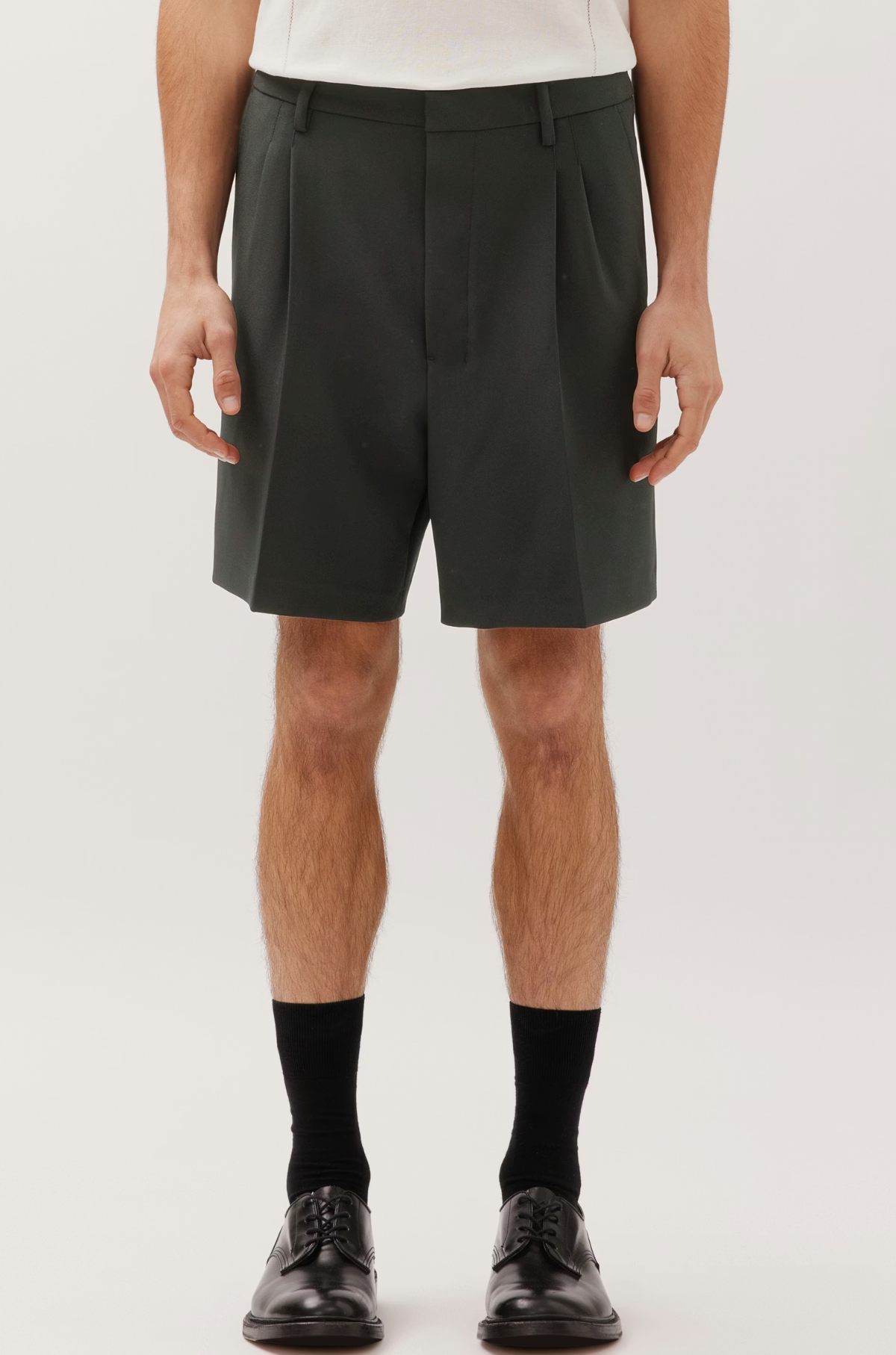 Studio Seidensticker - Pleated Relaxed Fit Shorts Black