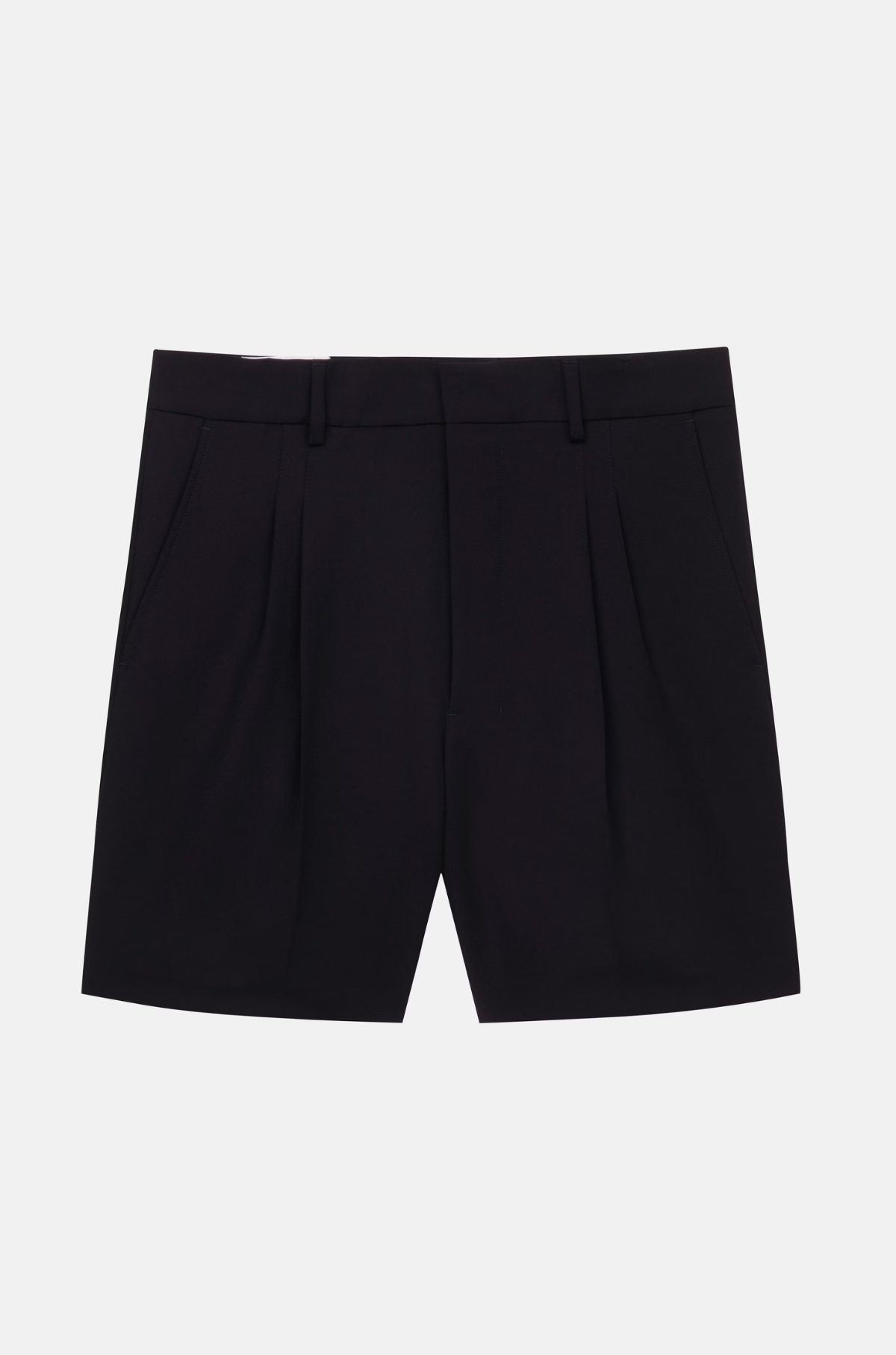 Studio Seidensticker - Pleated Relaxed Fit Shorts Navy