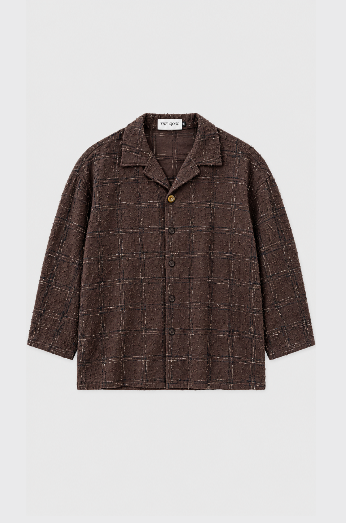 The Qool - Tweed Shirt Brown