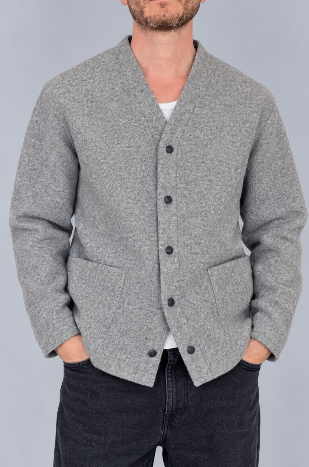 Unfeigned - Winter Cardigan Grey