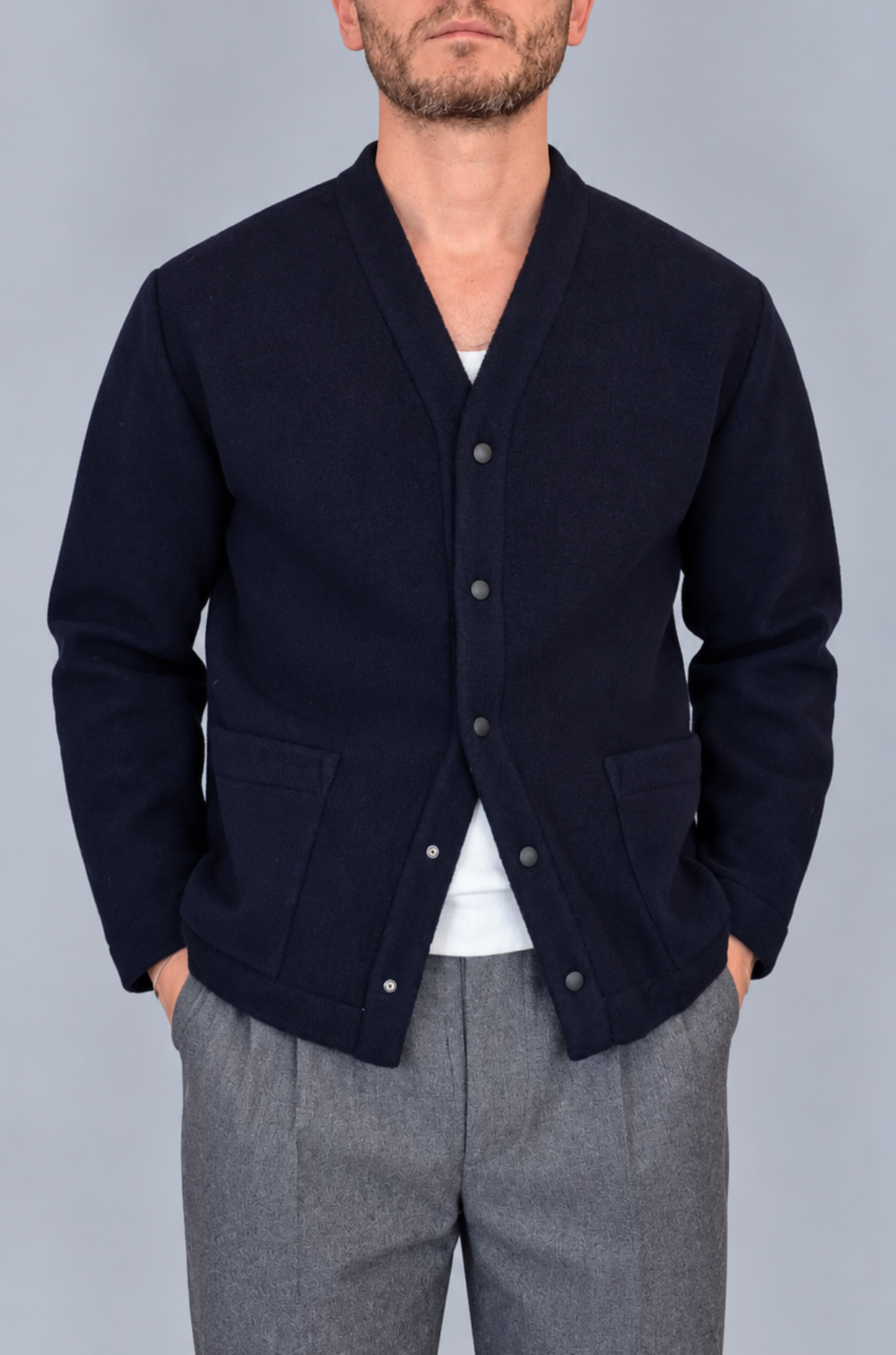 Unfeigned - Winter Cardigan Navy