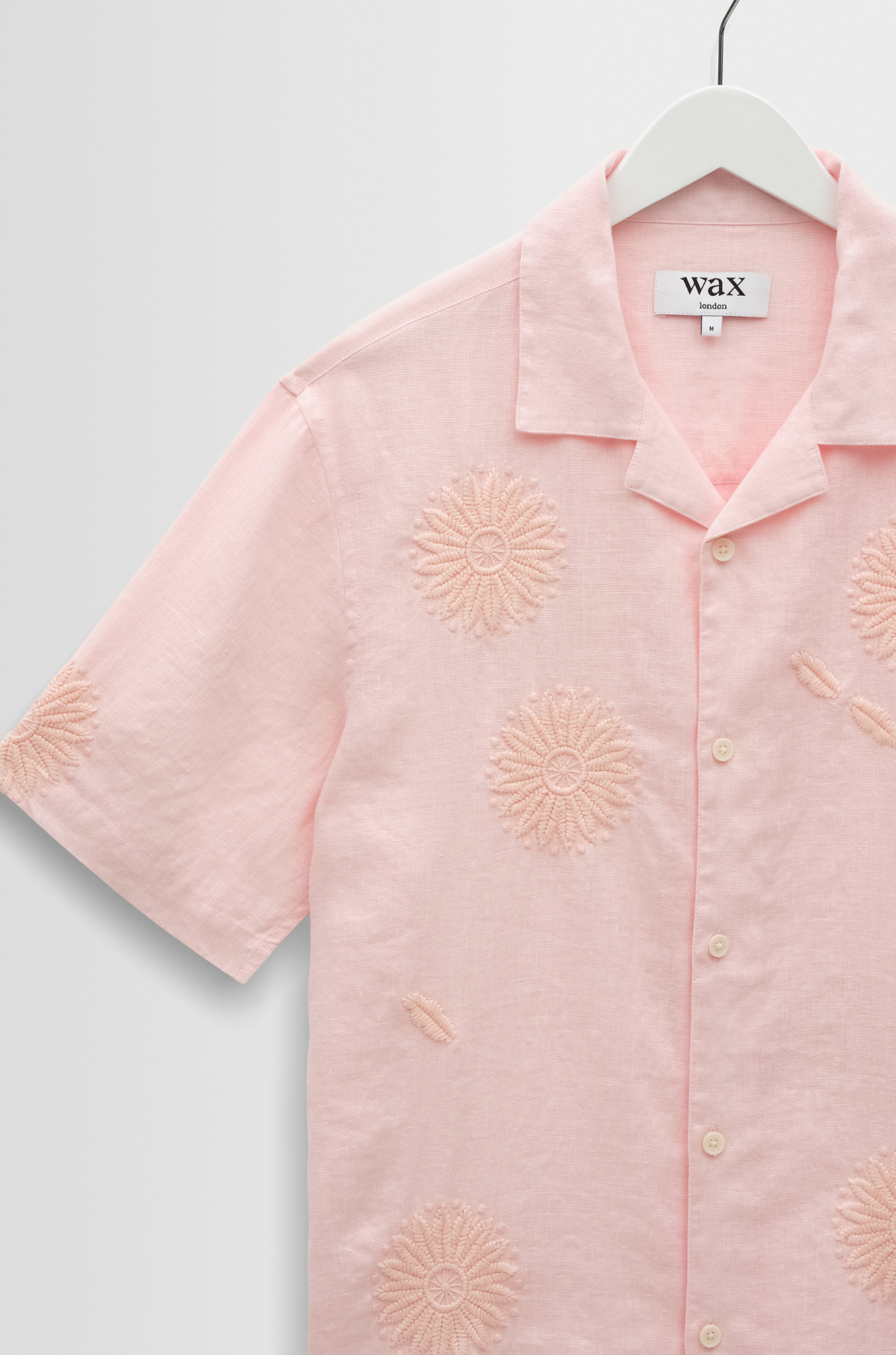 Wax London - Didcot SS Shirt Chunky Flower Pink