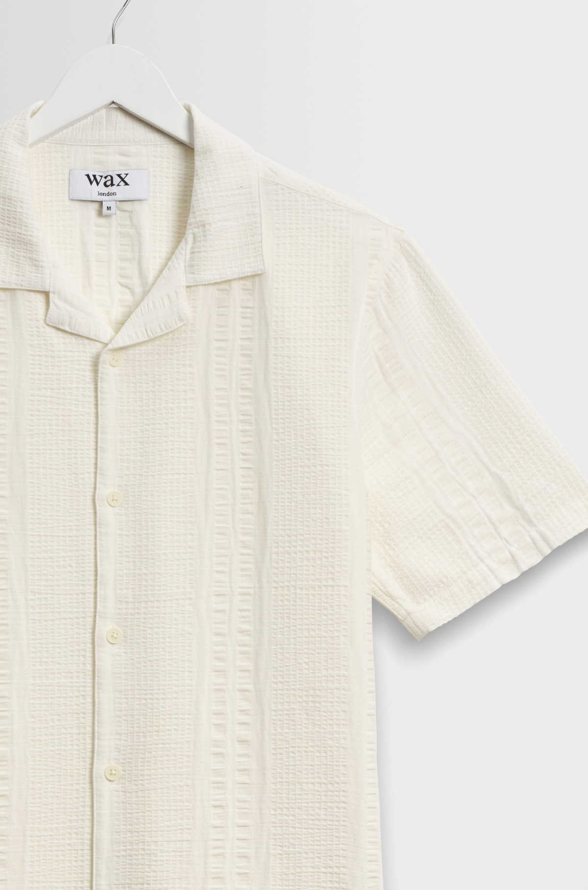 Wax London - Didcot SS Shirt Double Weave Seersucker