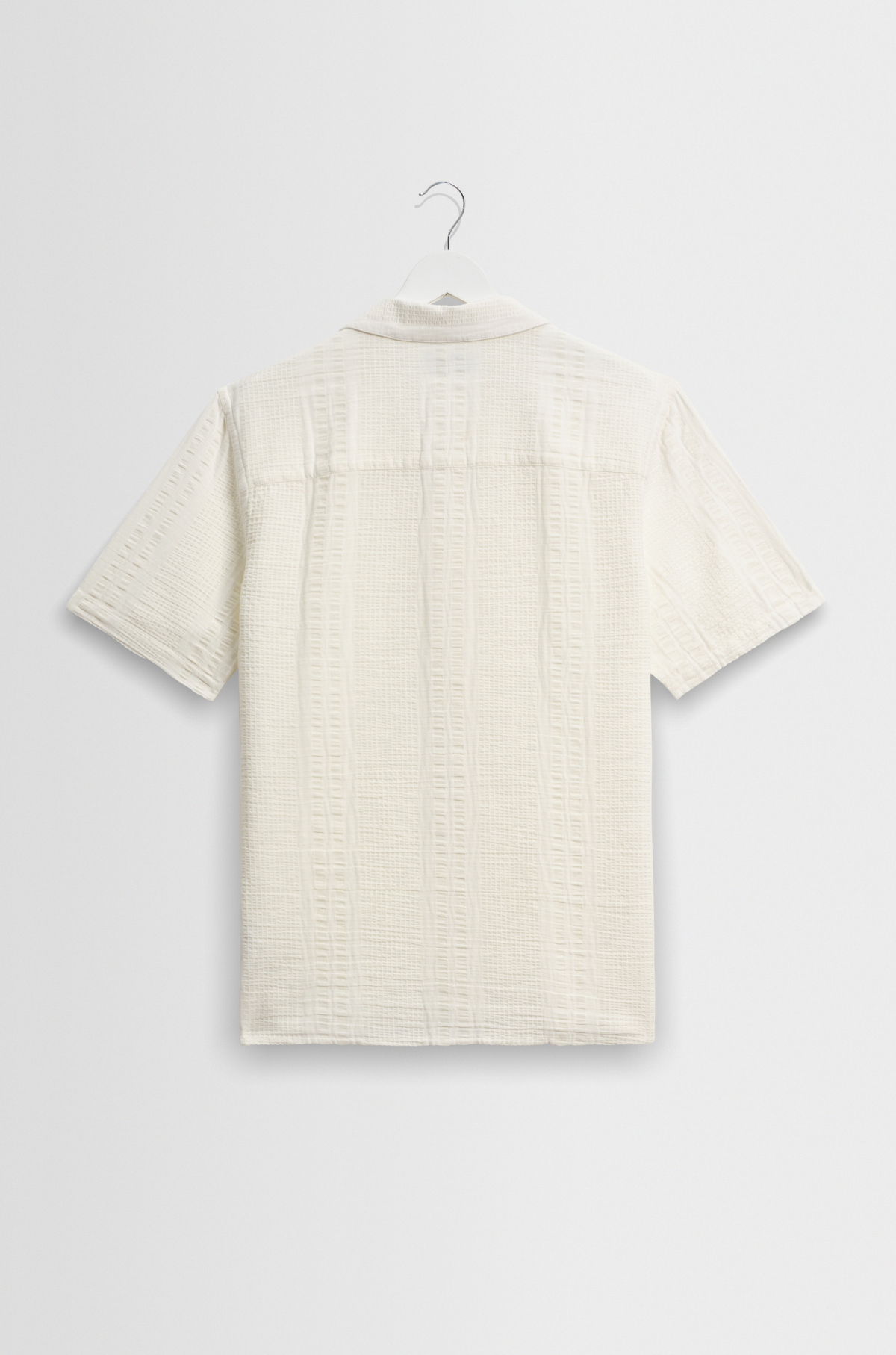Wax London - Didcot SS Shirt Double Weave Seersucker