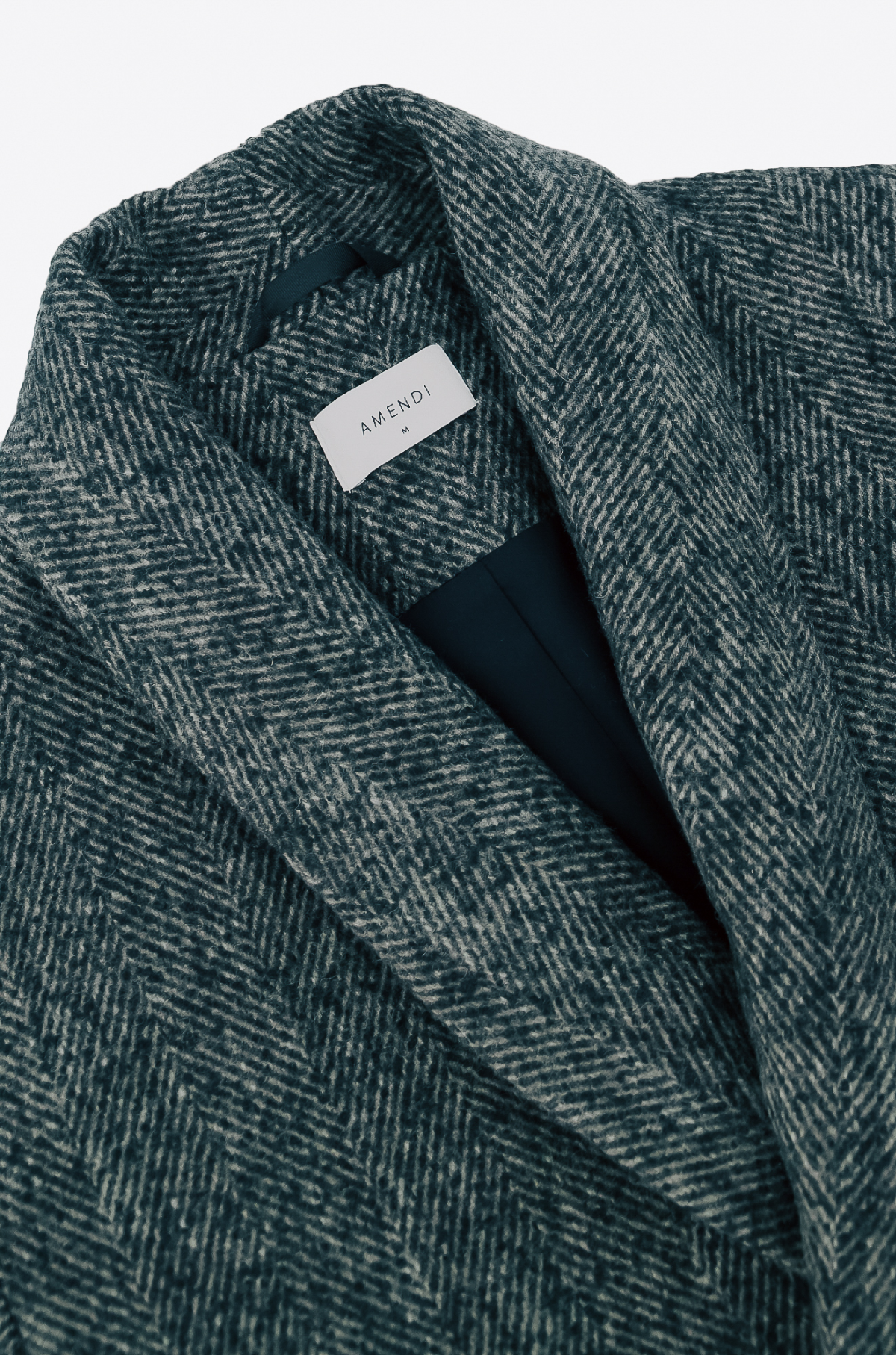 Darcy Wool Coat - Grey Herringbone